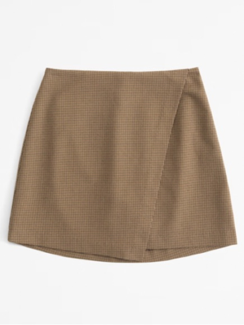 Abercrombie and Fitch Scarlett mini skort in tan houndstooth print size M